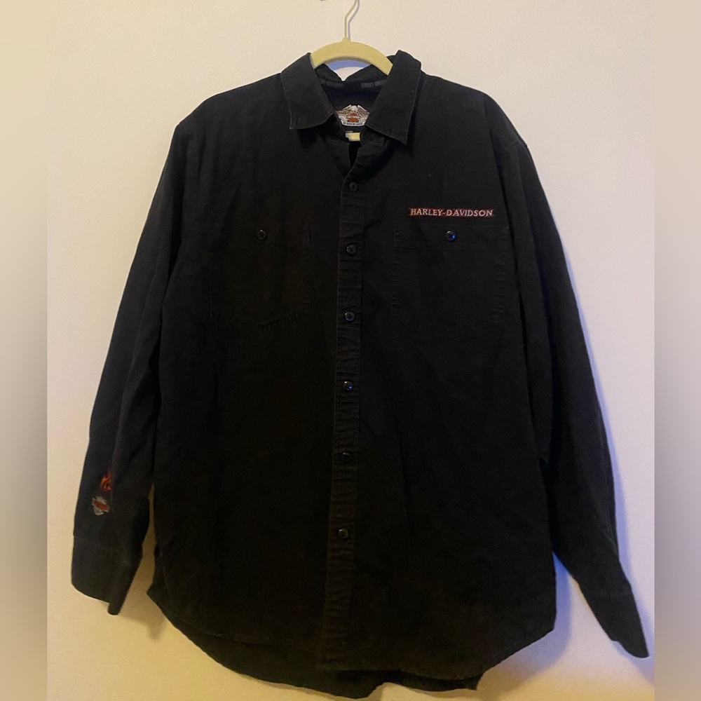 Harley Davidson Button Up